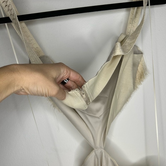 NWT 12th Tribe Haven Ivory Fringe Cutout Mini Dress - Picture 7 of 10